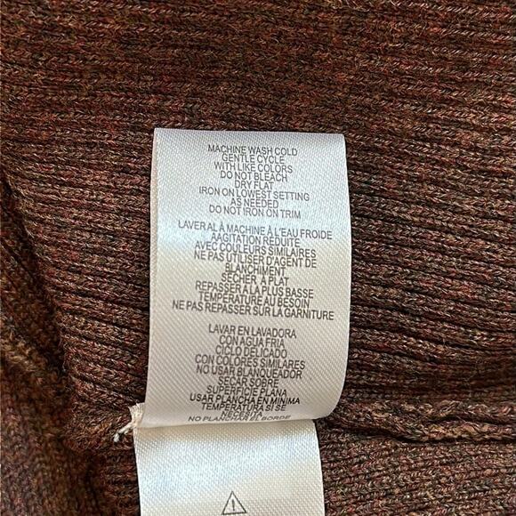 Julia Jordan Fit and Flare Long Sleeve Rib Knit Sweater Dress Brown Sz XL Midi - Picture 13 of 13